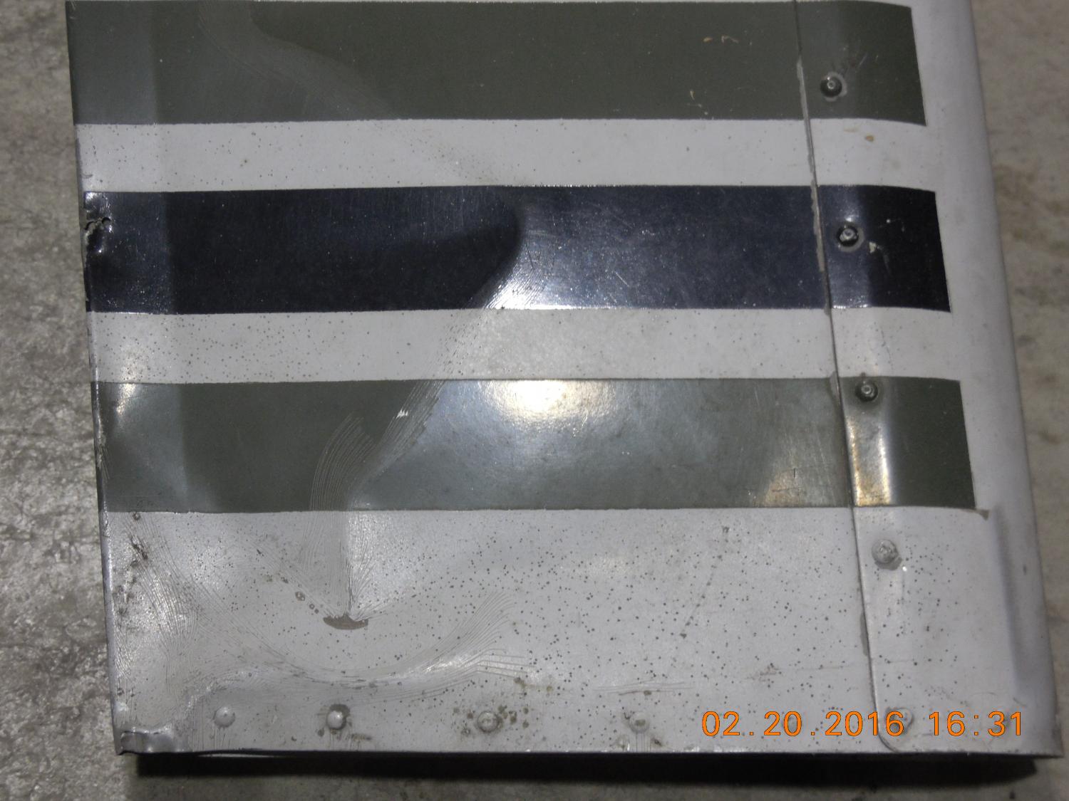PIPER AZTEC PN85114-1 RIGHT AILERON, SLIGHT DAMAGE @TIP ON TOP 